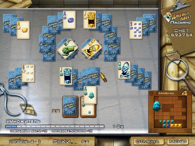Джевел квест. Пасьянс - Скриншот 5
