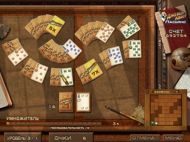 Джевел квест. Пасьянс - Скриншот 6